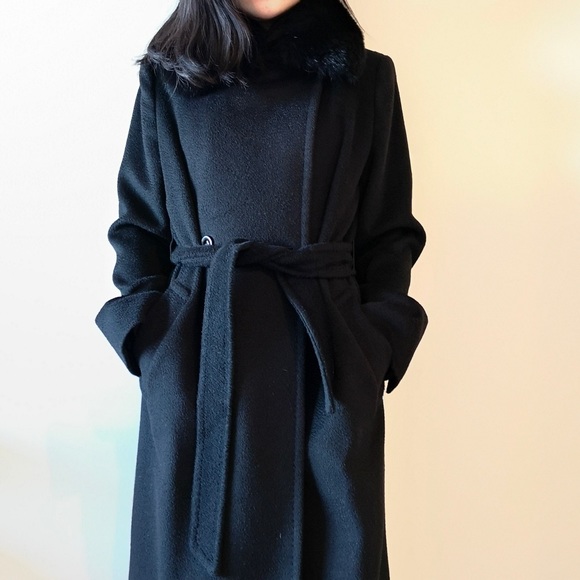 🆕 MaxMara Studio 100% Camel belt Coat - Picture 8 of 10